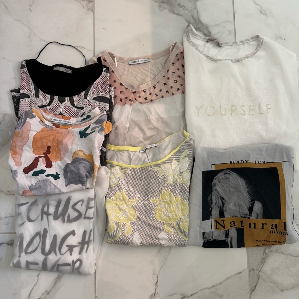 Set of 7 ZARA tops!